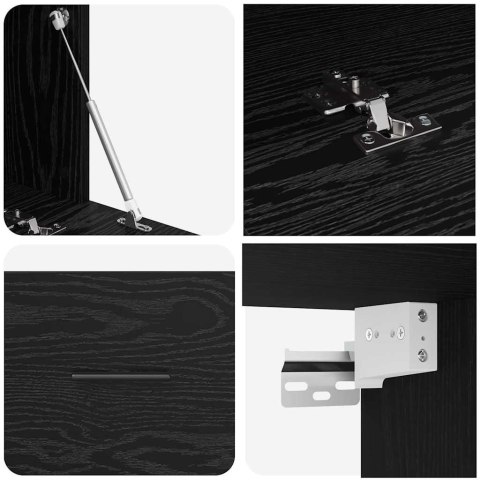 SZAFKA ŚCIENNA CZARNY DĄB 100X36,5X35CM