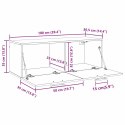 SZAFKA ŚCIENNA STARE DREWNO 100X 36.5X 35CM