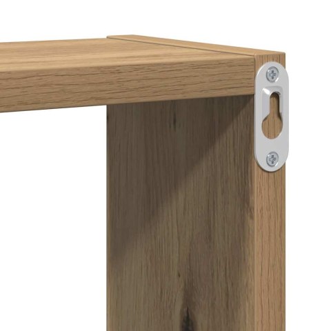 VidaXL Sześcian na ścianę z półką Inny dąb artisan 96 x 12 x 64 cm