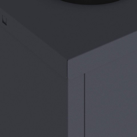 LAMPY SOLARNE OGRODOWE 2 SZTUKI SŁUPKI STALOWE 50CM ANTRACYT CIEPŁA BIEL LED