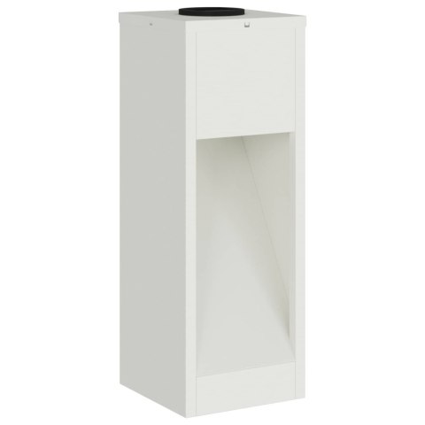 LAMPY SOLARNE OGRODOWE 2 SZTUKI SŁUPKI STALOWE 50CM BIAŁE CIEPŁA BIEL LED