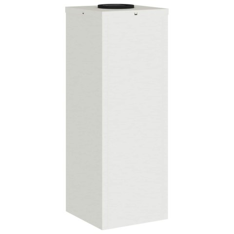 LAMPY SOLARNE OGRODOWE 2 SZTUKI SŁUPKI STALOWE 50CM BIAŁE CIEPŁA BIEL LED