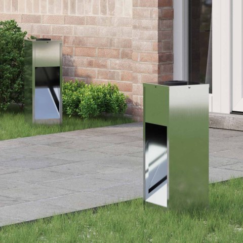 VidaXL Solarna Lampa LED na Ścieżkę 2 pcs Galwanizowany Galwanizowany