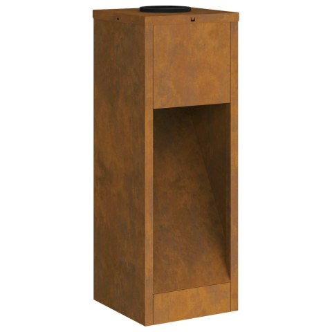 LAMPY SOLARNE OGRODOWE 2 SZTUKI SŁUPKI STALOWE 50CM LOFT RDZAWE CIEPŁA BIEL