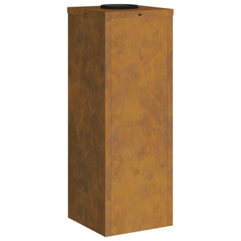 LAMPY SOLARNE OGRODOWE 2 SZTUKI SŁUPKI STALOWE 50CM LOFT RDZAWE CIEPŁA BIEL