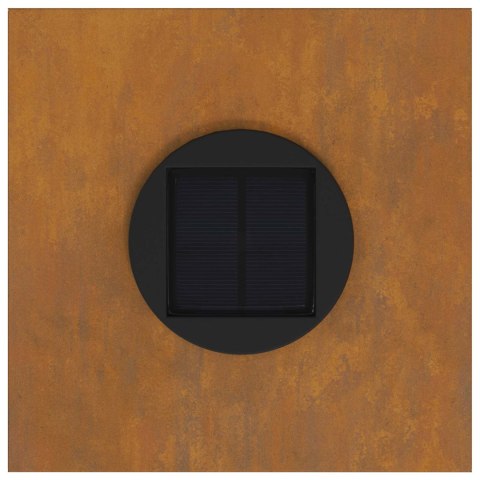 LAMPY SOLARNE OGRODOWE 2 SZTUKI SŁUPKI STALOWE 50CM LOFT RDZAWE CIEPŁA BIEL