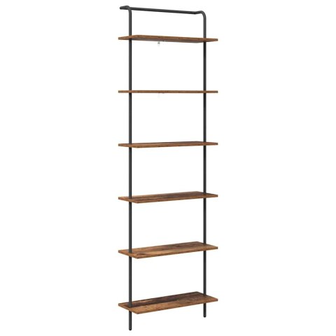 VidaXL Półka na książki Stare drewno 60 x 24 x 203 cm