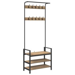 VidaXL Wieszak na płaszcze z półką Inny dąb artisan 75 x 34 x 184 cm