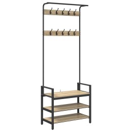 VidaXL Wieszak na płaszcze z półką Inny dąb sonoma 75 x 34 x 184 cm