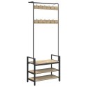 VidaXL Wieszak na płaszcze z półką Inny dąb sonoma 75 x 34 x 184 cm