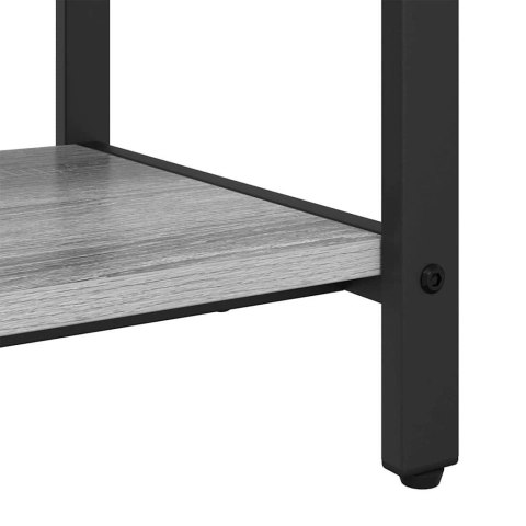 VidaXL Wieszak na płaszcze z półką Szary dąb sonoma 75 x 34 x 184 cm