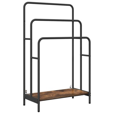 VidaXL Wieszak na ubrania Dąb w odcieniu dymnym 60 x 30 x 100.5 cm