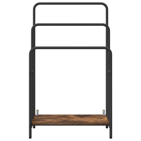 VidaXL Wieszak na ubrania Dąb w odcieniu dymnym 60 x 30 x 100.5 cm