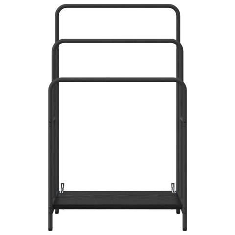 WIESZAK NA UBRANIA Z PÓŁKĄ CZARNY DĄB 60X30X100.5CM