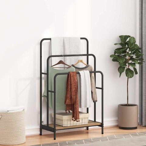 VidaXL Wieszak na ubrania z półką dąb artisan 60 x 30 x 100.5 cm