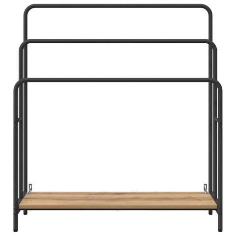 VidaXL Wieszak na ubrania z półką dąb artisan 90 x 30 x 100.5 cm