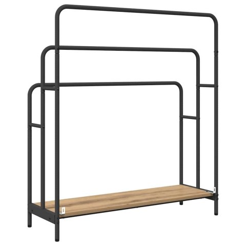 VidaXL Wieszak na ubrania z półką dąb artisan 90 x 30 x 100.5 cm