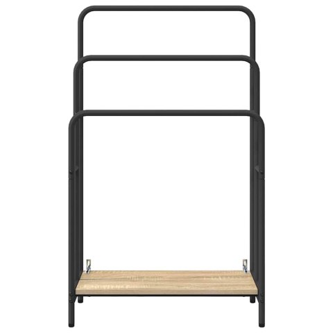 VidaXL Wieszak na ubrania z półką dąb sonoma 60 x 30 x 100.5 cm