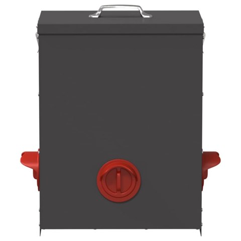 KARMNIK DLA KUR 2 SZT CZARNY 32,5X20,5X43CM