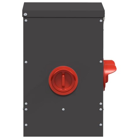 VidaXL Karmnik dla kur 2 pcs Czarny 40,5 x 25 x 38 cm