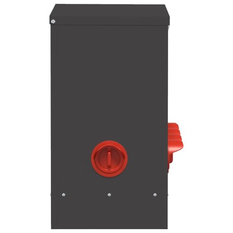 KARMNIK DLA KUR 2 SZT CZARNY 60,5X29X51CM