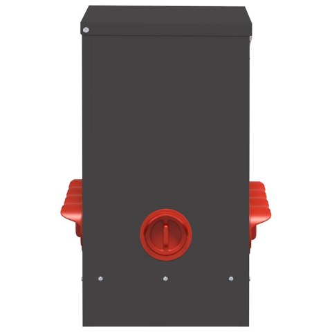 KARMNIK DLA KUR 2 SZT CZARNY 60,5X29X51CM