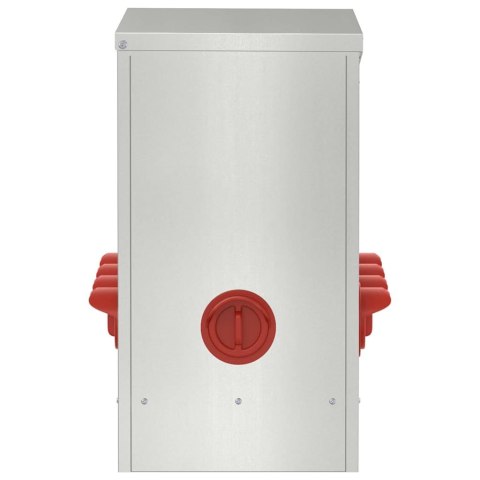 VidaXL Karmnik dla kur 2 pcs Srebrny 60,5 x 29 x 51 cm