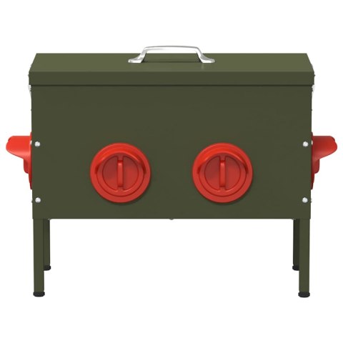 KARMNIK DLA KUR 2 SZT ZIELONY OLIWKOWY 41,5X20,5X33CM