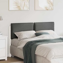 TAPICEROWANE WEZGŁOWIE Z ZAGŁÓWKIEM BIAŁY I JASNOSZARY 160CM