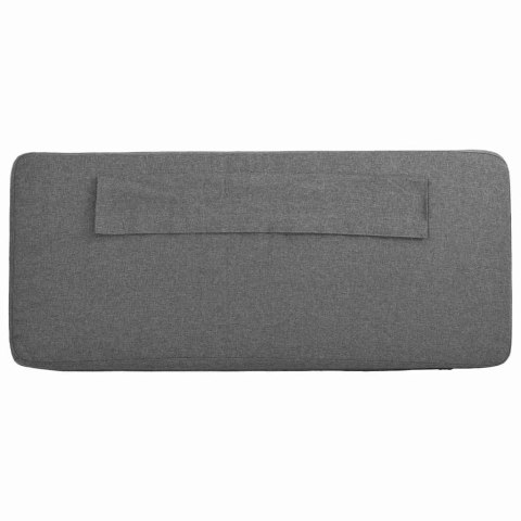 TAPICEROWANE WEZGŁOWIE Z ZAGŁÓWKIEM BIAŁY I JASNOSZARY 200CM