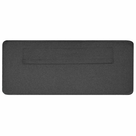 TAPICEROWANE WEZGŁOWIE BRĄZOWY I CIEMNOSZARY 120CM