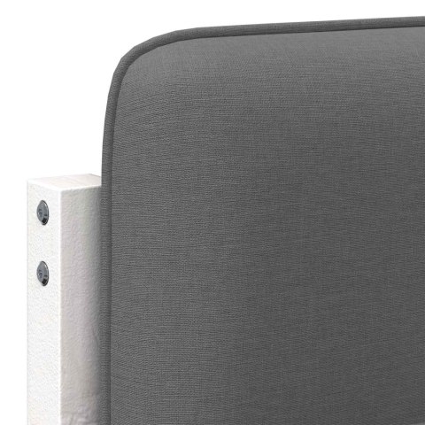 TAPICEROWANE WEZGŁOWIE Z ZAGŁÓWKIEM BIAŁY I JASNOSZARY 160CM