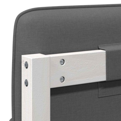 TAPICEROWANE WEZGŁOWIE Z ZAGŁÓWKIEM BIAŁY I JASNOSZARY 180CM