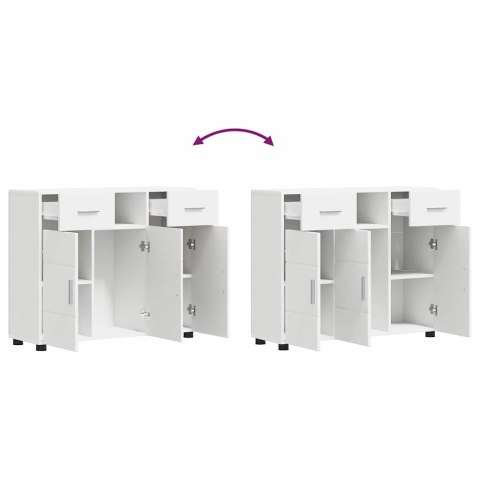 VidaXL Bufet Biały 88,5 x 30,5 x 73 cm Materiał drewnopochodny