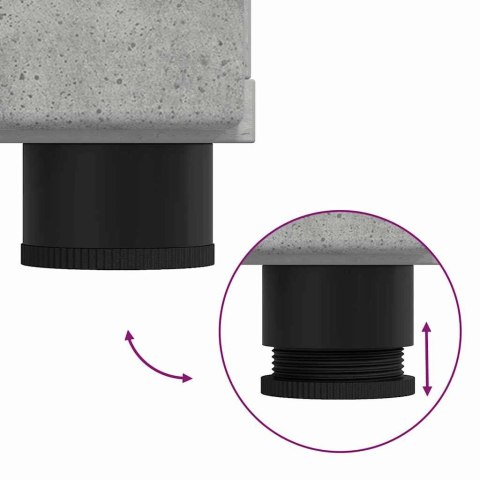 VidaXL Bufet z szufladą z drzwiami Betonowy szary 88,5 x 30,5 x 73 cm