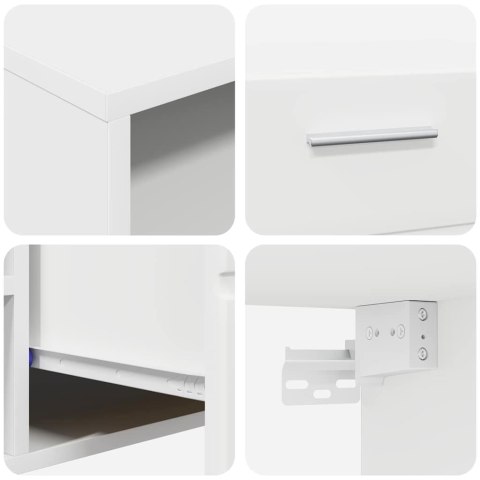 VidaXL Drewniana szafka Biały 150 x 39 x 30 cm Materiał drewnopochodny