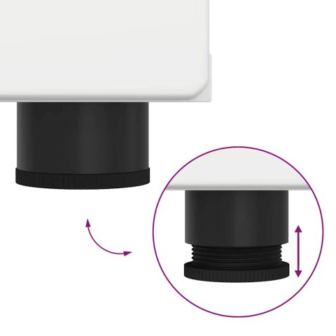 VidaXL Drewniana szafka Biały 150 x 39 x 30 cm Materiał drewnopochodny