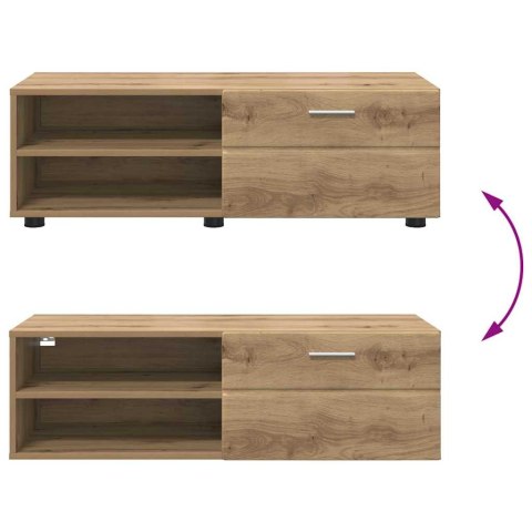 VidaXL Drewniana szafka Dąb rzemieślniczy 100,5 x 39 x 30 cm