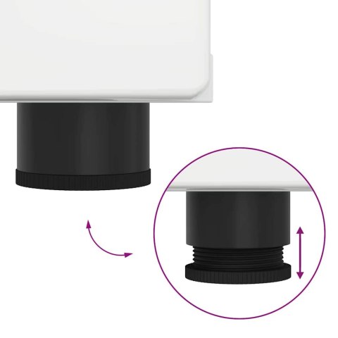 DREWNIANA SZAFKA WYSOKI POŁYSK BIAŁY 150X39X30CM