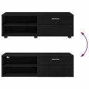 DREWNIANA SZAFKA Z SZUFLADĄ CZARNY 100,5X39X30CM