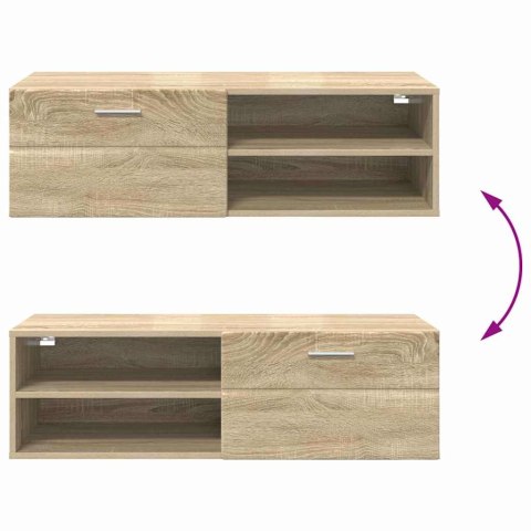 DREWNIANA SZAFKA Z SZUFLADĄ DĄB SONOMA 100,5X39X30CM