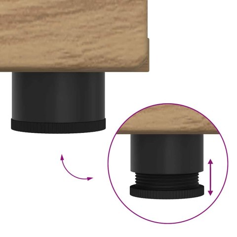 DREWNIANA SZAFKA Z SZUFLADĄ DĄB RZEMIEŚLNICZY 150X39X30CM