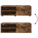 DREWNIANA SZAFKA Z SZUFLADĄ DĄB WĘDZONY 100,5X 39X 30CM