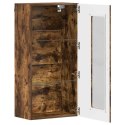 VidaXL Szafka wisząca z półką z drzwiami Wędzony dąb 55 x 29 x 100 cm