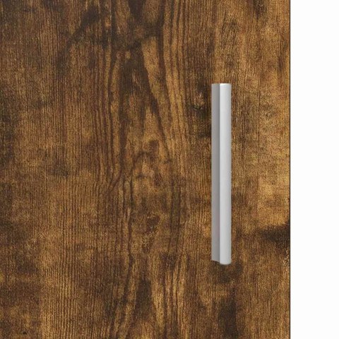 VidaXL Szafka wisząca z półką z drzwiami Wędzony dąb 55 x 29 x 100 cm