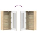 SZAFKA WISZĄCA Z PÓŁKĄ Z DRZWIAMI DĄB SONOMA 55X29X100CM