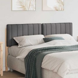 TAPICEROWANE WEZGŁOWIE BRĄZOWY I CIEMNOSZARY 160CM