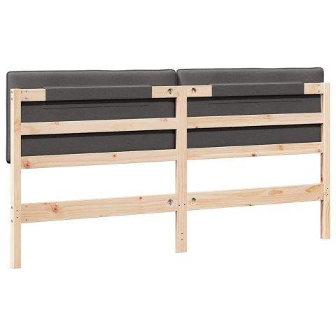 TAPICEROWANE WEZGŁOWIE BRĄZOWY I CIEMNOSZARY 180CM