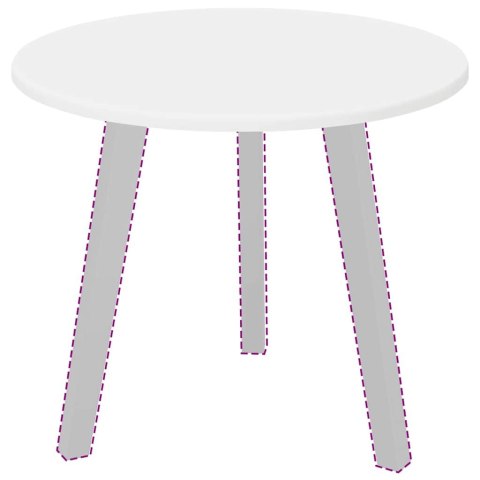 VidaXL Blat stołu Biały 50 x 50 x 1,5 cm Materiał drewnopochodny