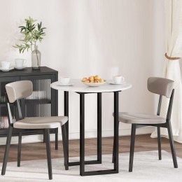 VidaXL Blat stołu Biały na wysoki połysk 70 x 70 x 1,5 cm